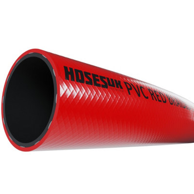 13mm ID PVC Reinforced Braided Red Hose x 10 Metres for Water, Airline ...