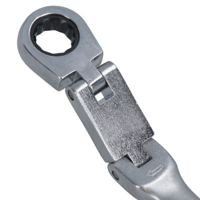 13mm Metric Double Jointed Flexi Ratchet Combination Spanner Wrench 72 ...