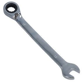 13mm Reversible Cranked Offset Ratchet Combination Spanner Wrench 72 Teeth