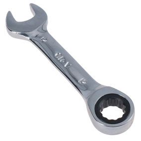 13mm Stubby Ratchet Combination Spanner Metric Wrench 72 Teeth SPN06