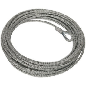 13mm x 25m Wire Rope - Suitable For ys06833 12V Industrial Recovery Winch