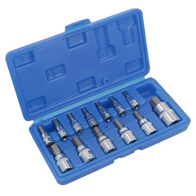 13pc Metric Allen / Hex Bit Socket Set 1/4" 3/8" and 1/2" Drive AT748