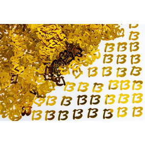 13th Birthday Confetti Gold 1 pack x 14 grams birthday decoration Foil Metallic 1 pack