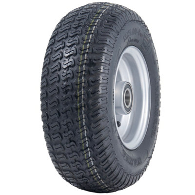 13x5.00-6 Grass Lawnmower Tyre & Steel Wheel Rim Wanda P332, 25mm 6205 Bearings