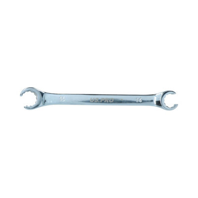 14 & 15mm Combination Flare Nut Spanner Wrench 175mm Chrome Vanadium Steel