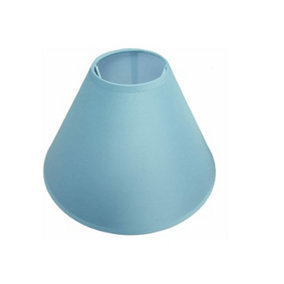 14" Cotton Coolie Lampshade - Light Blue