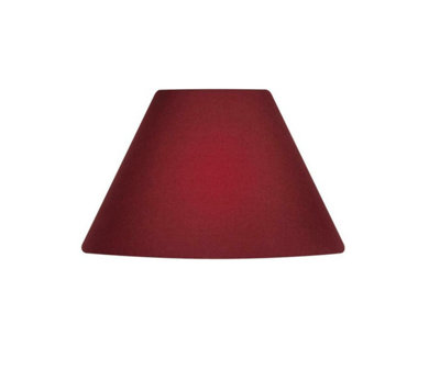 14" Cotton Coolie Lampshade - Red