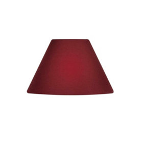 14" Cotton Coolie Lampshade - Red