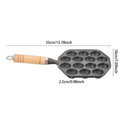 Mini Koekenpan Met 7 Gaten - Antiaanbak Bakpan Voor Eiergerechten En Pannenkoeken Aluminium Keukenpan Voor Gasfornuis