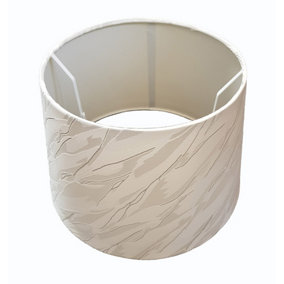 14" Iceburg Drum Ceiling Table Lamp Shade - Cream