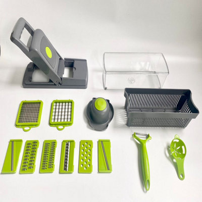 14 in 1 Slicing and Chopping Set with Grater Kitchen Vegetable Food ...