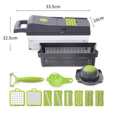 14 in 1 Slicing and Chopping Set with Grater Kitchen Vegetable Food ...