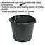 14 Litre Composite Bucket - Thick Walled - Pouring Spout - Plastic Grip Handle