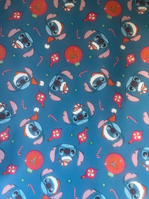 14 Metres Stitch Christmas Wrapping Paper + Tags Wrap Presents Children ...