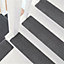14 Pcs Dark Grey Felt Stair Treads Carpet Anti Slip Rectangular Stair Runner Step Mats