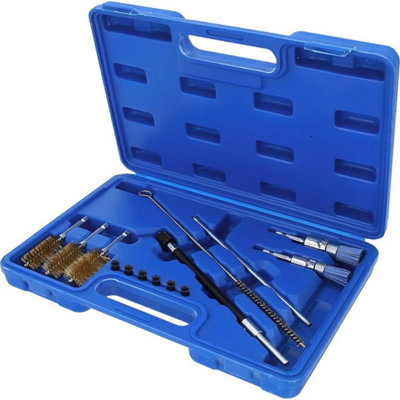 14 PCS Diesel Engines Injector Seat Brush Cuter Cuting Cleaner Cleaning ...