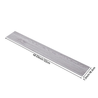 14 pcs Interlocking Flooring Planks Wood Effect Vinyl Floor Tiles Covers 3.12 m² - 6
