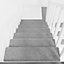 14 Pcs Light Grey Felt Stair Treads Carpet Anti Slip Rectangular Stair Runner Step Mats