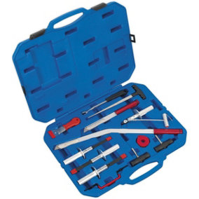 14 Piece Lightweight Windscreen Removal Tool Kit - Bonded & Rubber Seal Removal