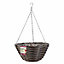 14'' Pinto Faux Rattan Hanging Basket