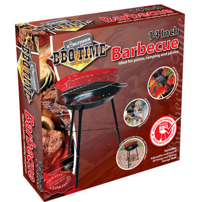 14" Round Basic Barbecue / BBQ with Adjustable Cooking Grill