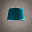 14" Shantung Pleat Light Shade Ceiling Table Lampshade Teal