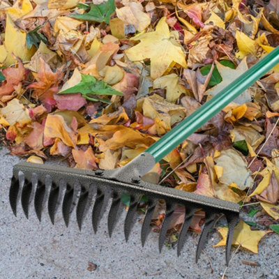 14 Tooth Teeth Replacement Rake Head Garden Lawn Leaf Leaves Metal Carbon Steel