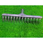 14 Tooth Teeth Replacement Rake Head Garden Lawn Leaf Leaves Metal Carbon Steel