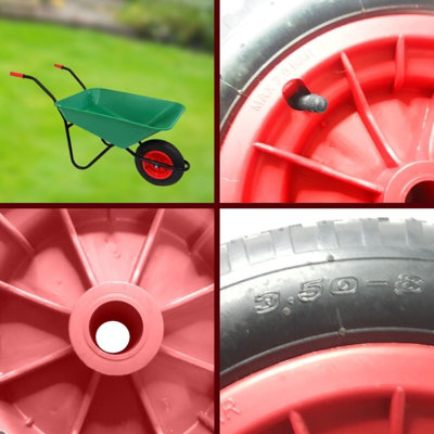 4 x Tire Cover for Wheelbarrow, Size 3.50-8, Wheel Tire Rock Air