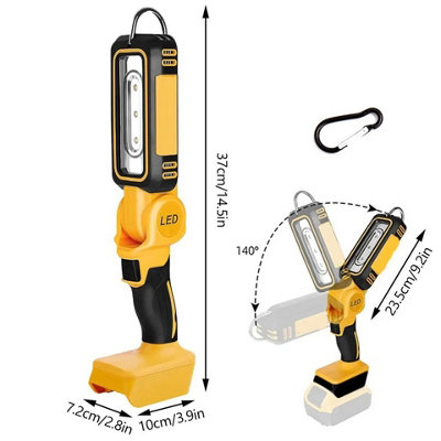140 Cordless LED Work Light for 18V 20V Battery Rotating Head