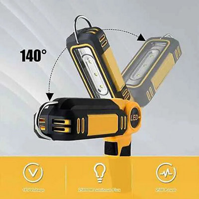 140 Cordless LED Work Light for 18V 20V Battery Rotating Head