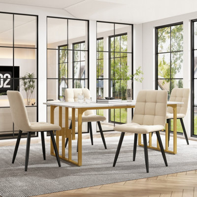 140 x 80cm Dining Table,(1-pcs), Kitchen Table, Rectangular DiningTable ...