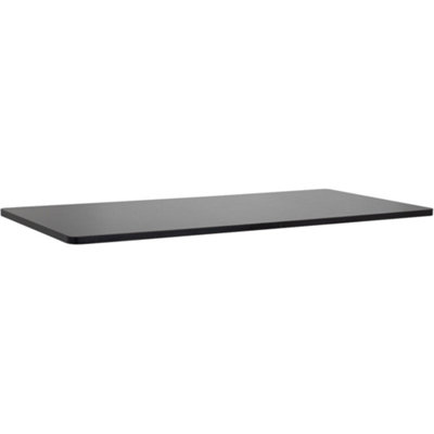 1400mm x 700mm Black Rectangular Desktop - Standing Desk Frame Office Worktop