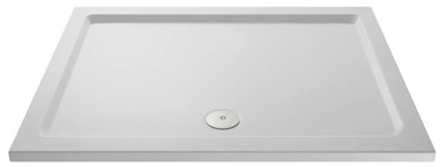 1400mm x 700mm Premium Slip Resistant Rectangular Shower Tray - White