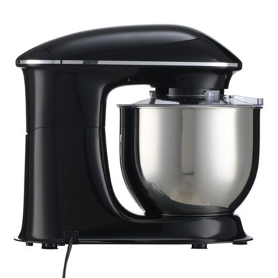 1400W 7QT/6.6L Food Grade Mixers Kitchen Electric Stand Mixer Aluminum die casting and Gears Black
