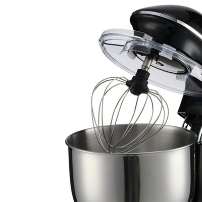 1400W 7QT/6.6L Food Grade Mixers Kitchen Electric Stand Mixer Aluminum die casting and Gears Black - 4