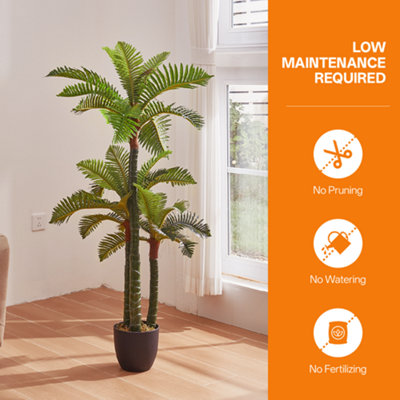 140cm H Artificial Phoenix Fern Tree in Pot for Home Outdoor Indoor