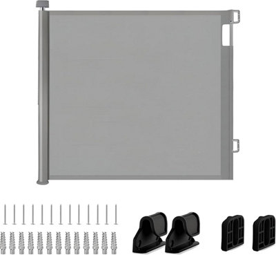 140cm Wide Retractable Baby Gate for Stairs Doorways Extendable 55 ...