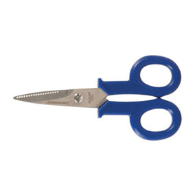 140mm Electricians Scissors Heavy Duty Notched Cable Cutters Cuts 5mm Max Wire