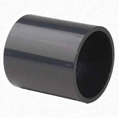 140mm Grey PVC Socket plain - Swimming Pool Hose Connectors