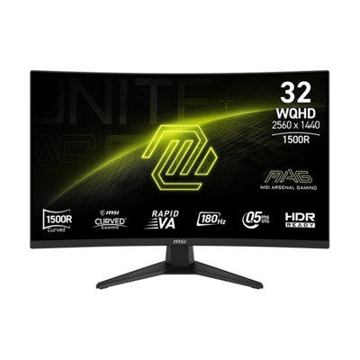 Xample Msi 321Cqf E18 32 Inch Wqhd 180Hz Va Gaming Monitor, 9S6-3De04T-003, 0.5Ms Response, Va Panel, 124% Srgb, Anti-Glare