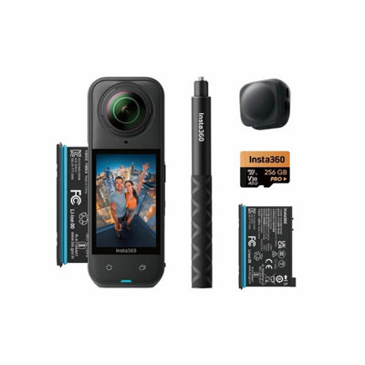 Xample Insta360 X5 Adventure Camera Kit 8K30Fps 360 Video, 5.7K60Fps Active Hdr, Triple Ai Chip, Flowstate Stabilization, Waterproof 15M