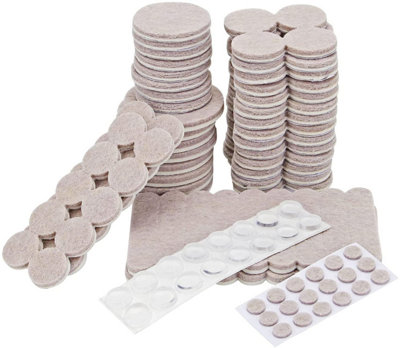 144 Pcs Ultra Adhesive Multi Size Floor Protector Pads - Felt Pads Chair Legs Furniture Feet Protection Pads