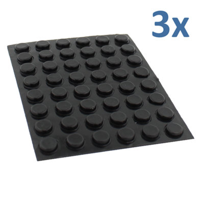 144 Self Adhesive Furniture Bumpons Drawer Bumpers Cabinet Wardrobe Door Buffers
