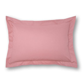 144 Thread Count Poetry Plain Dye Oxford Pillowcase Dusky Pink