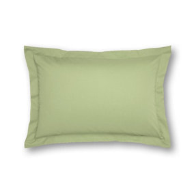 144 Thread Count Poetry Plain Dye Oxford Pillowcase Green