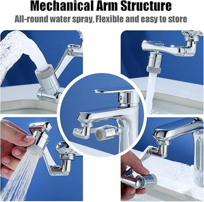1440 Degree Rotatable Extendable Multi-Function Faucet, Universal ...