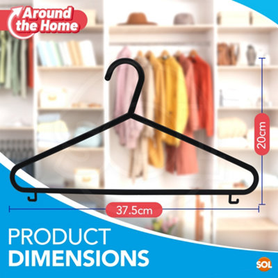 144pk Assorted Coat Hangers for Adult Strong Coat Hangers for Clothes Heavy Duty Coat Hangers Plastic