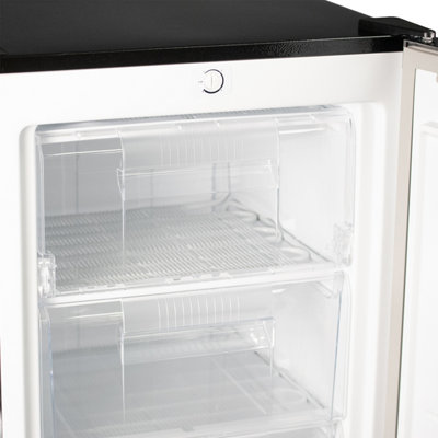145L 55cm Black Freestanding Tall Freezer
