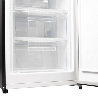 145L 55cm Black Freestanding Tall Freezer